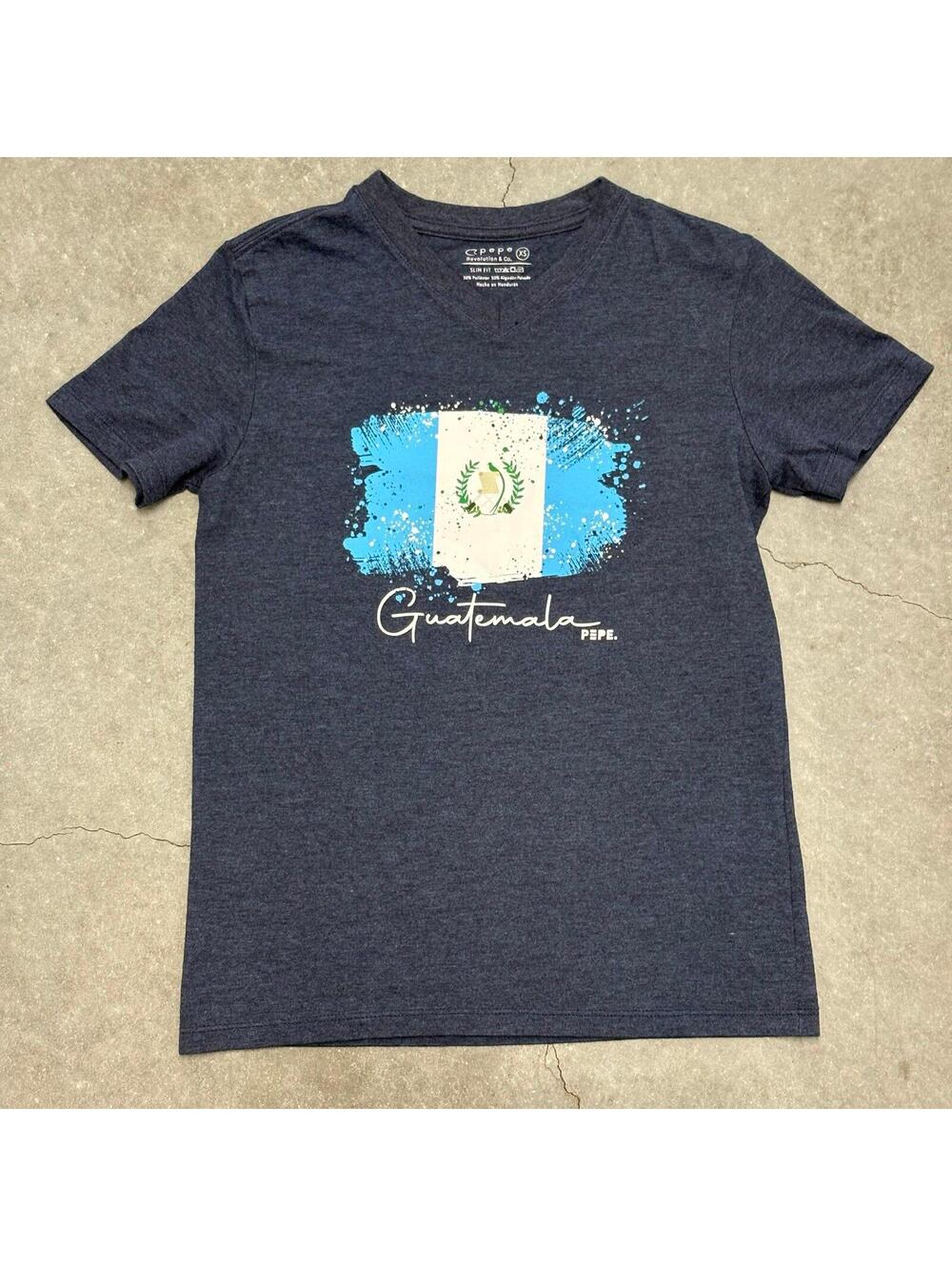 Pepe Revolution & Co. Guatemala Flag V Neck T Shirt